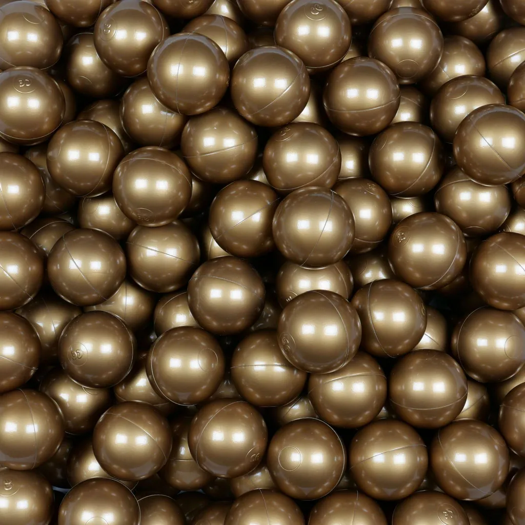 Dati Tecnici: Palline Giocattolo ø7cm 200pz Oro Antico Atossiche