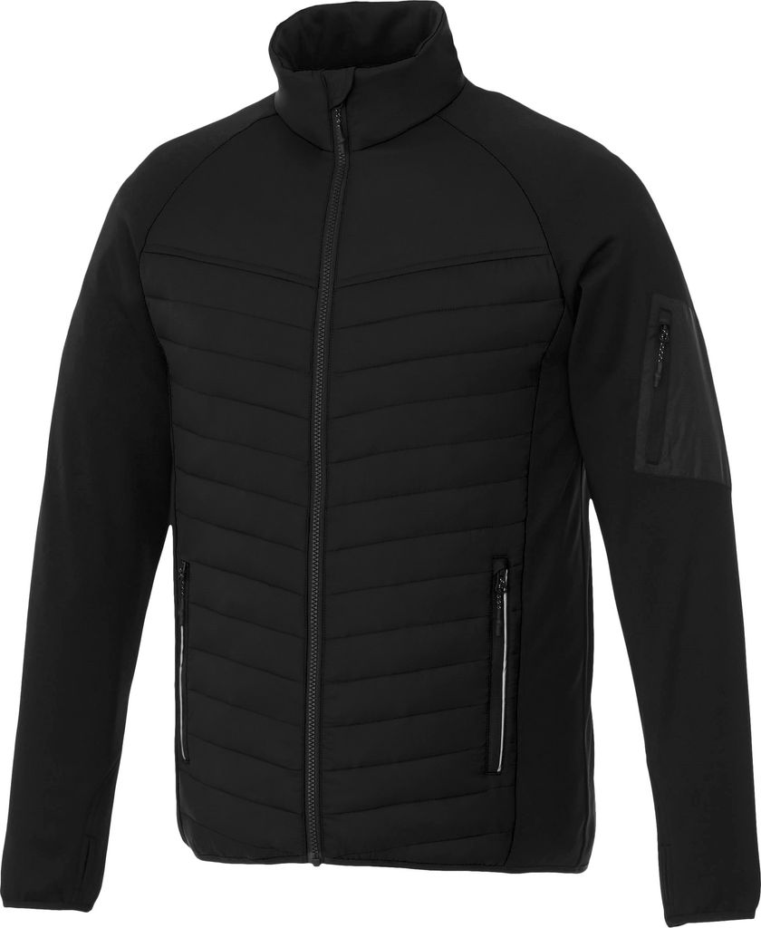 Elevate Herren Banff Hybrid isolierte Jacke PF1926 (XS) (Schwarz)
