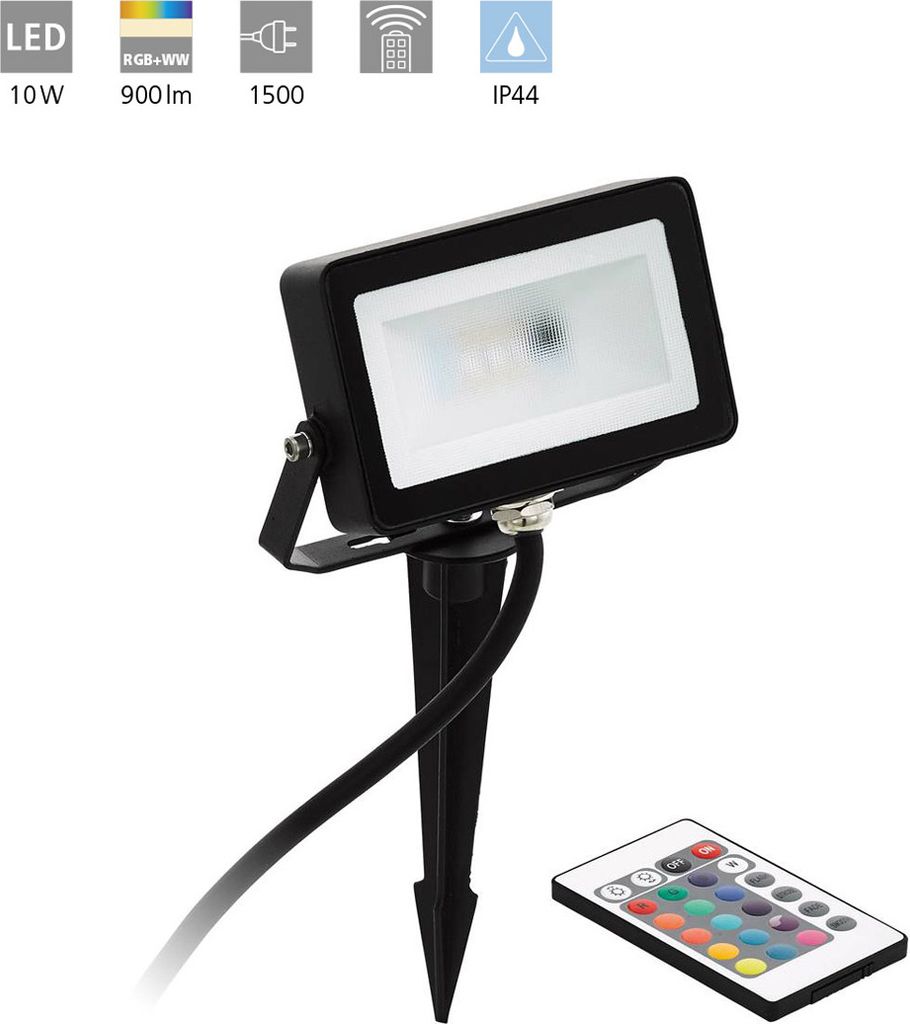 Eglo Faedo 4 - LED Outdoor Spike Light Schwarz IP44