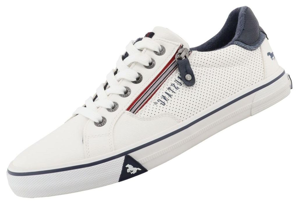 Mustang Herren Low Sneaker Low Top 26M0211004 Weiß