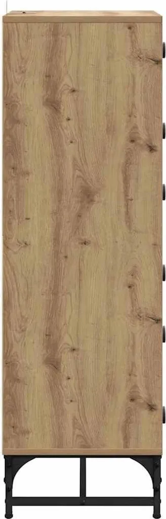 Meuble de rangement vertical chêne Artisan idéal pour petits espaces - 7
