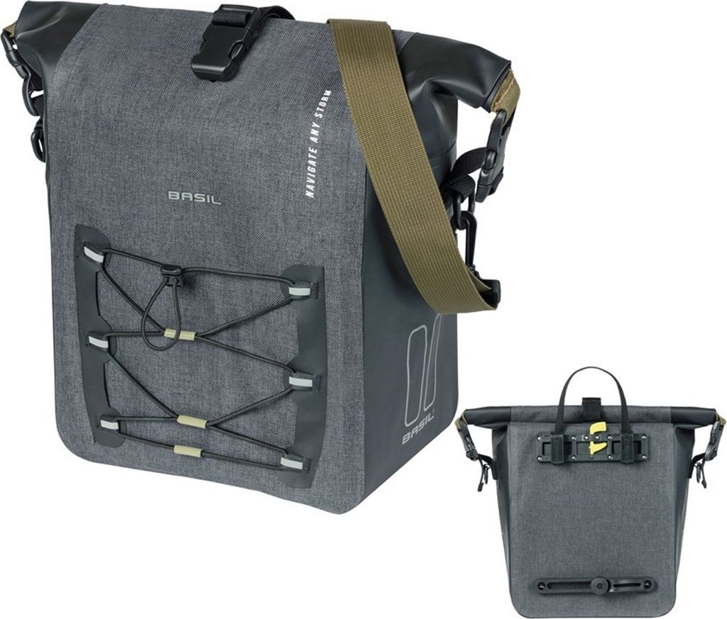 Basil Sacoche Navigator Storm M noire 34x28x17cm12 à 15l Image du produit 