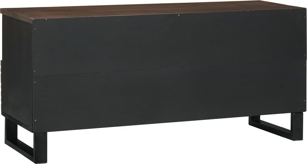 TV-Schrank 100x33,5x46 cm Aus Massivholz Mangou&Holzwerkstoff, CD- & DVD-Regale DesignMöbel Neu