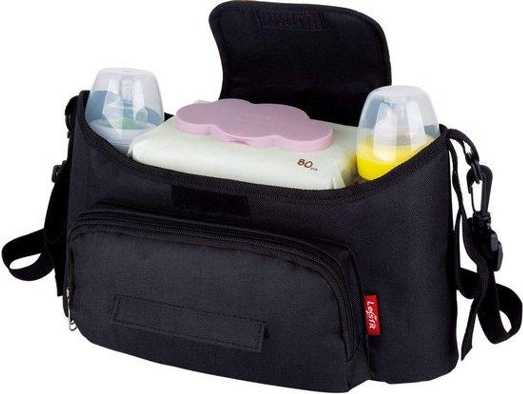 Kinderwagen Organizer Babytas Luiertas Schwarz