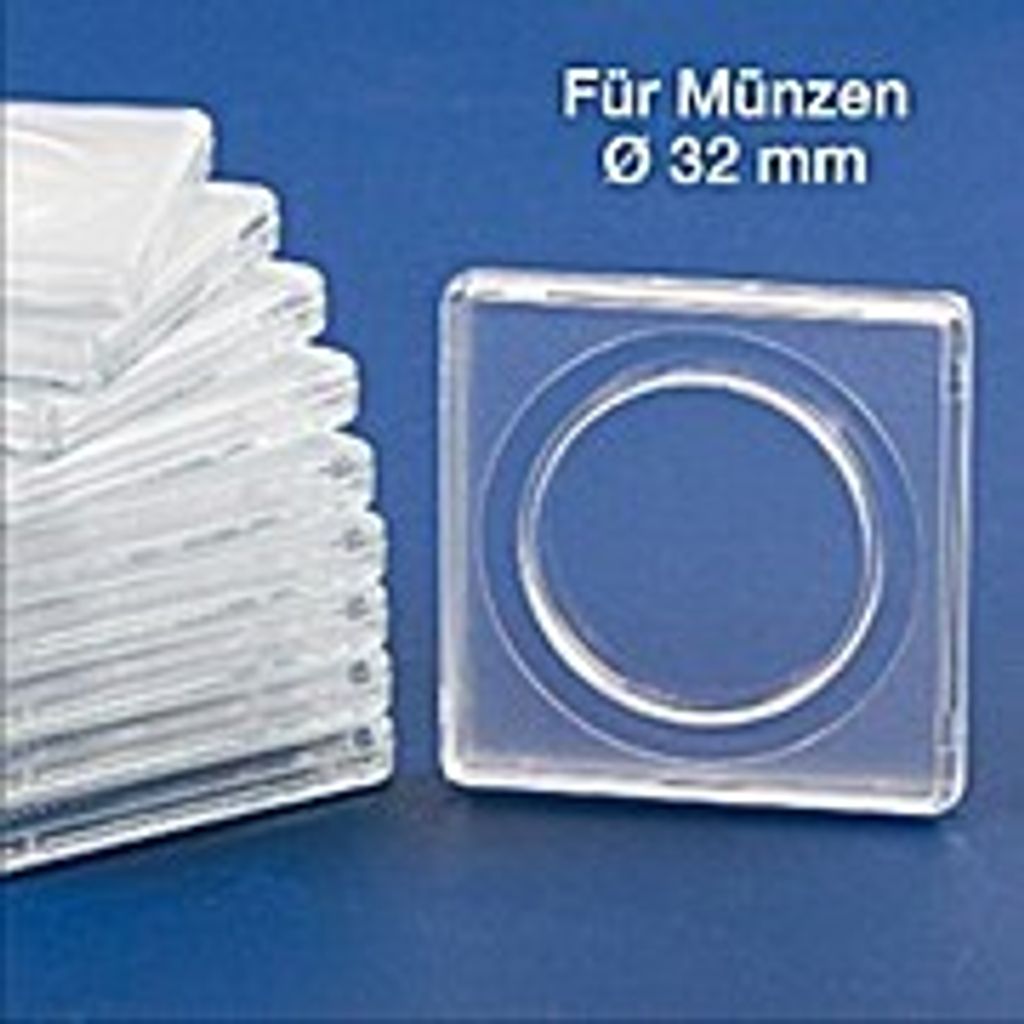 SAFE Münzkapsel Square quadratisch für 32 mm Durchmesser