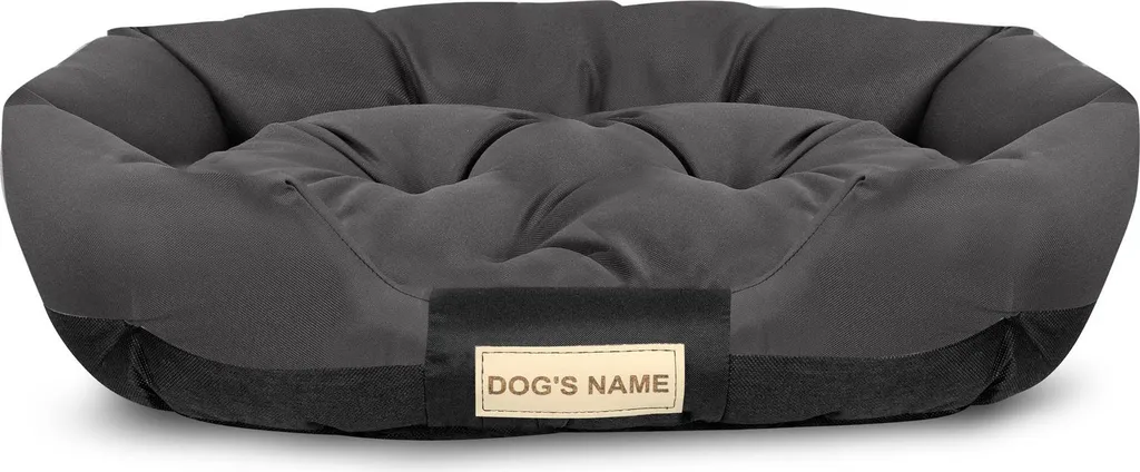 Lettino Cane Personalizzato 75x50 Nero Impermeabile: Comfort Totale