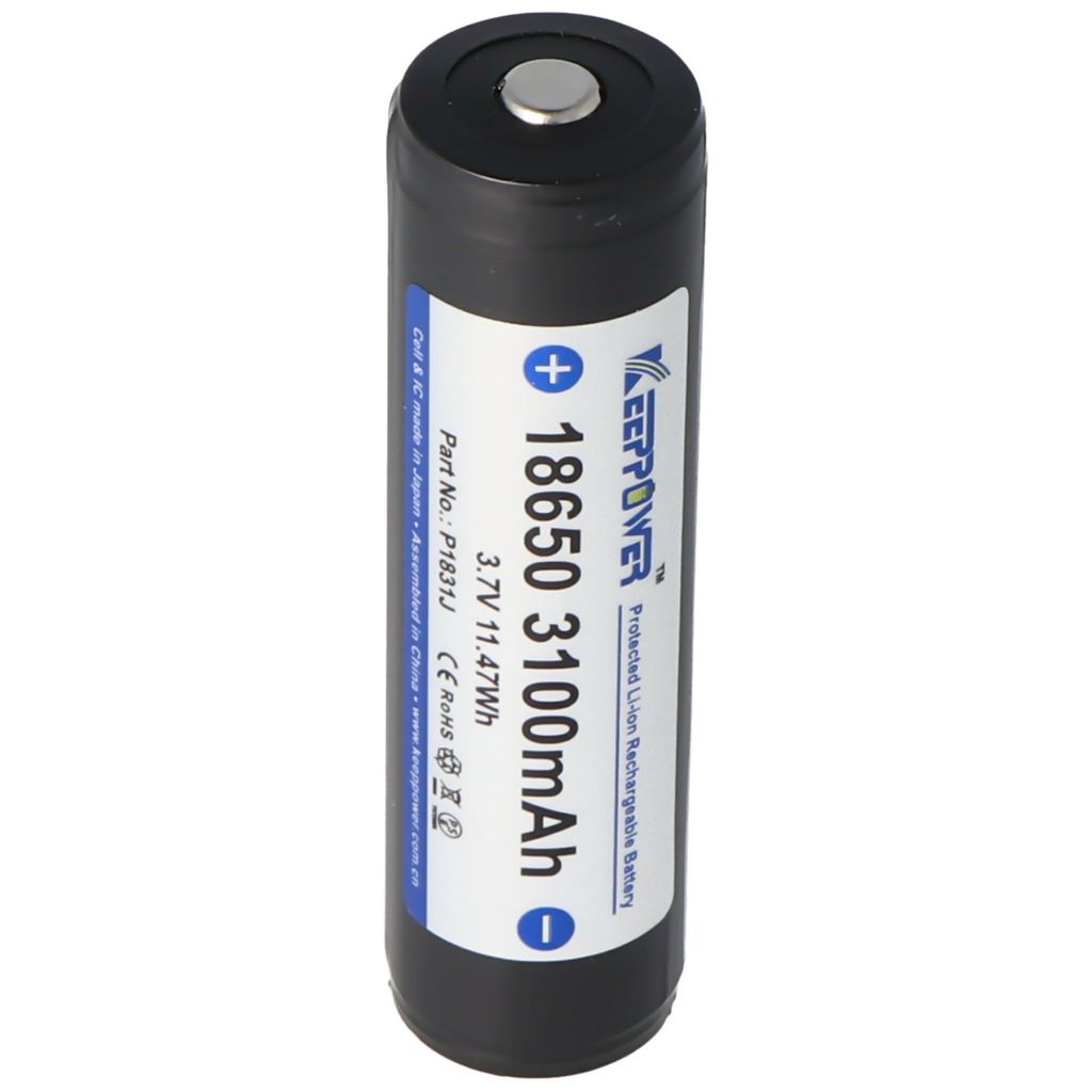 Keeppower 18650 3100mAh, 3,7V Li-Ion baterie chráněná 69,5 Obrázek produktu 