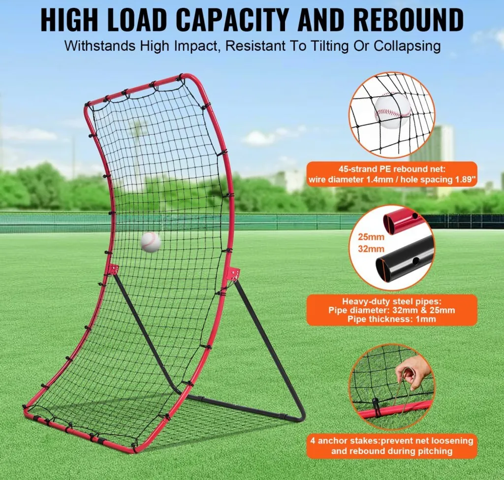 Filet Pitchback de Baseball pour Entraînement au Lancer et Réception