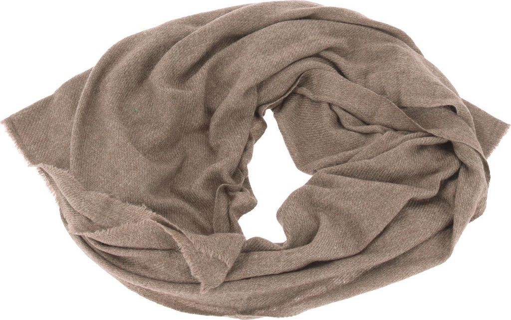 Superweicher Schal, Breiter Wollschal - Modell 3, Uni, Braun, Viskose, 205*70 cm, Schals