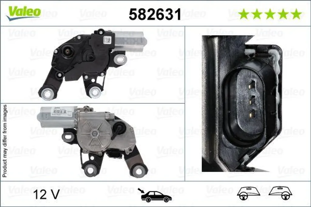 Réparer Essuie-Glace Arrière Audi A6 Q8 avec Moteur Valeo 582631 OE