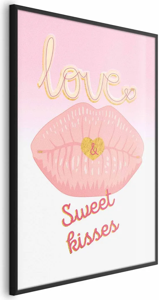 Poster Sweet Kisses 60x90 Cornice Nera: Must-Have Home Decor