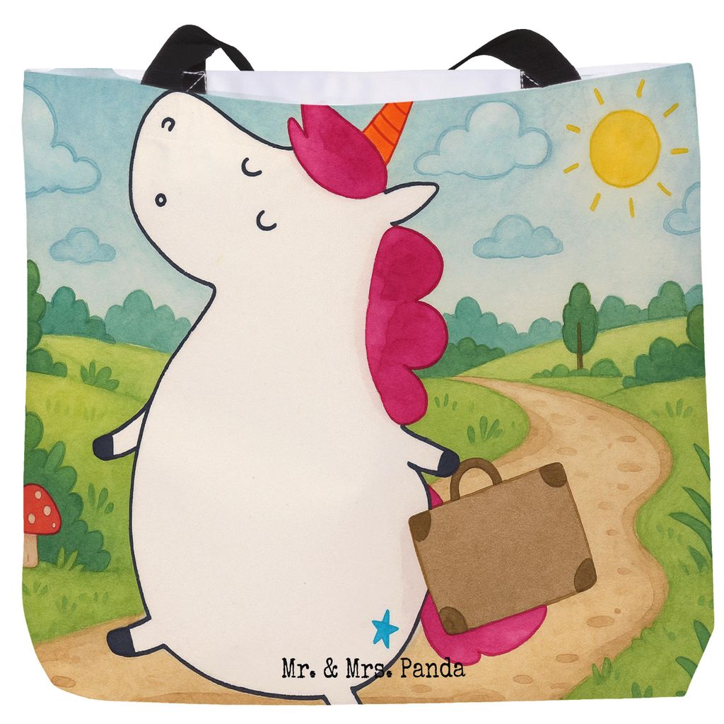 Mr. & Mrs. Panda Reisetasche Einhorn Koffer Design - Weiß - Geschenk, Einhörner, Unicorn, Witzig, Reise, Spaß, Tote Bag, Laptoptasche, Tasche, A...