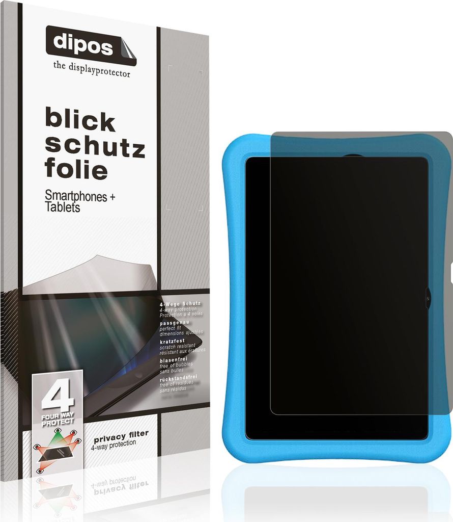 Blickschutzfolie für Umidigi G2 Tab Kids matt Schutzfolie Folie Display Schutz dipos