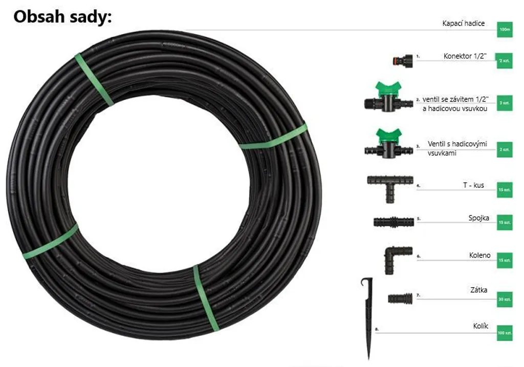 Tuyau d'écoulement Wassertropfen 100m idéal pour irrigation et jardin