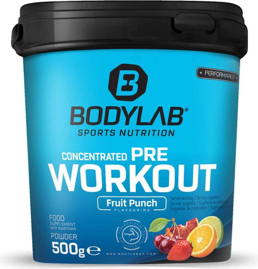 BODYLAB Concentrated Pre Workout - 500g - Fruchtmix