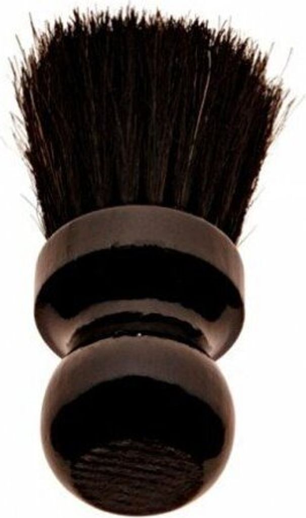 Nackenpinsel, schwarzes Rosshaar (neu, Griff schwarz)