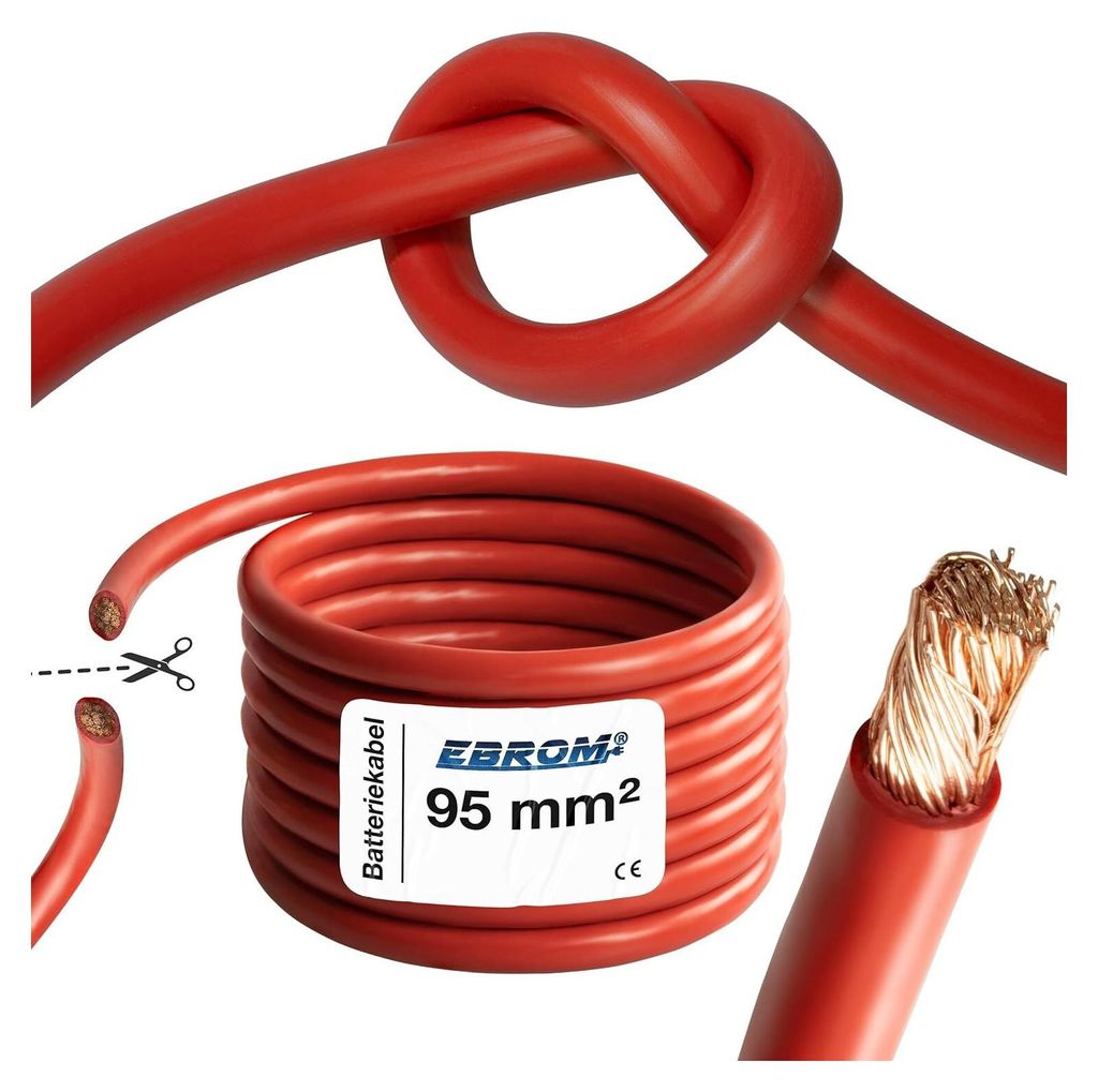 EBROM Batteriekabel hochflexibel Hi-Flex (Hi Flex) 95mm2 Produktbild 