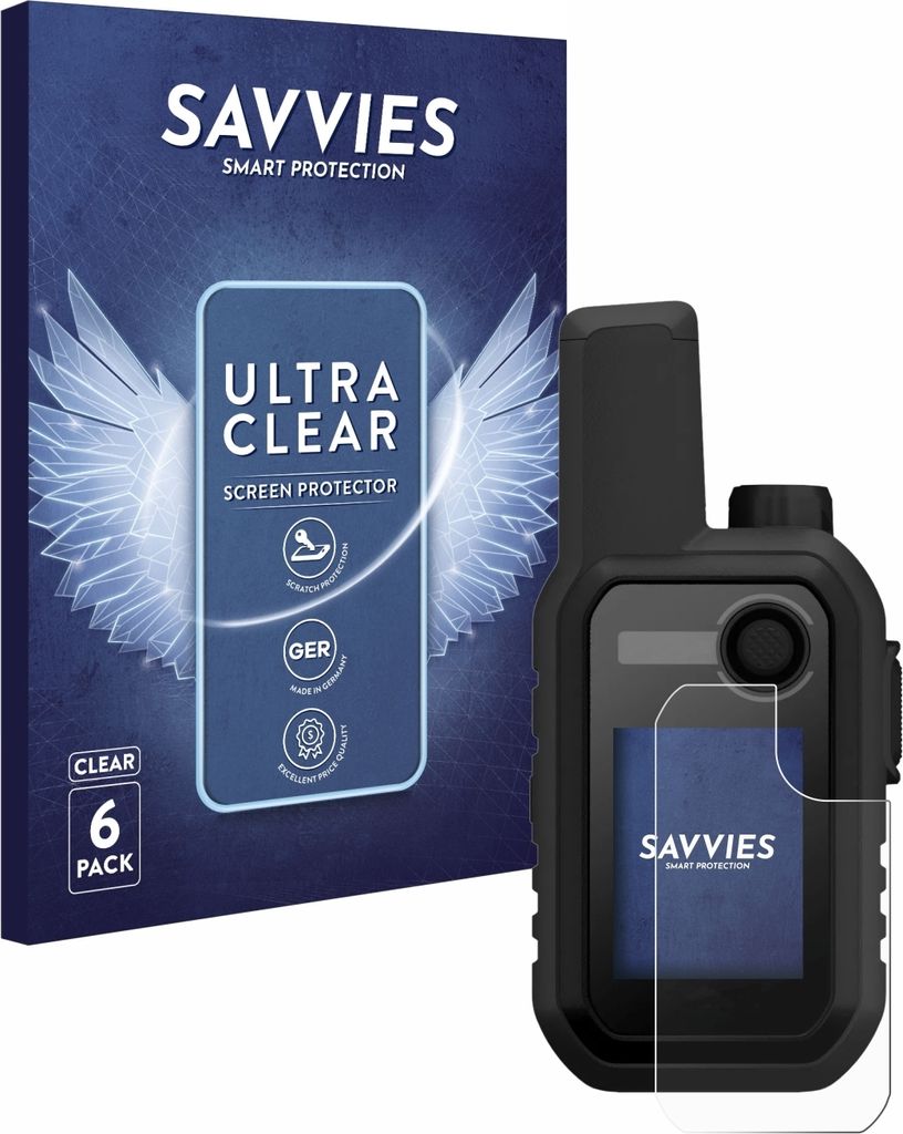 6x Für Garmin Alpha 10 K Schutzfolie Savvies Displayschutz Display Schutz Folie Klar Transparent