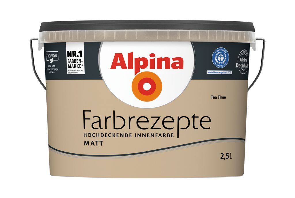 Alpina Farbrezepte Tea Time matt 2,5 Liter Produktbild 