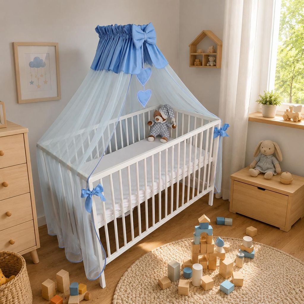 Babybett Betthimmel und Moskitonetz Traumnacht in Produktbild 