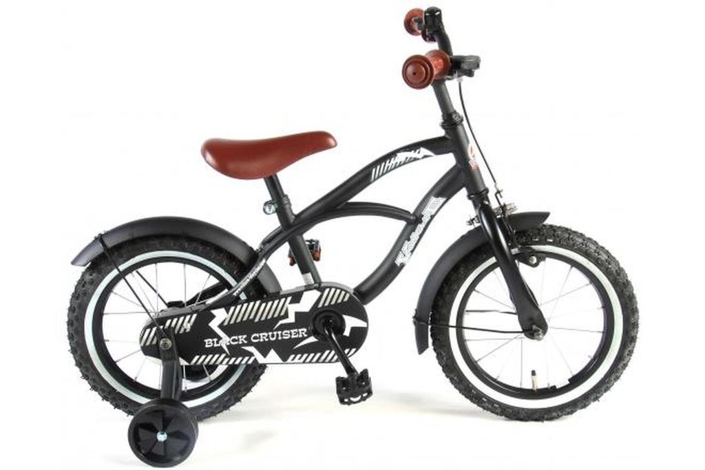 Vélo enfant Volare Black Cruiser - Garçons - 14 pouces - Image du produit 