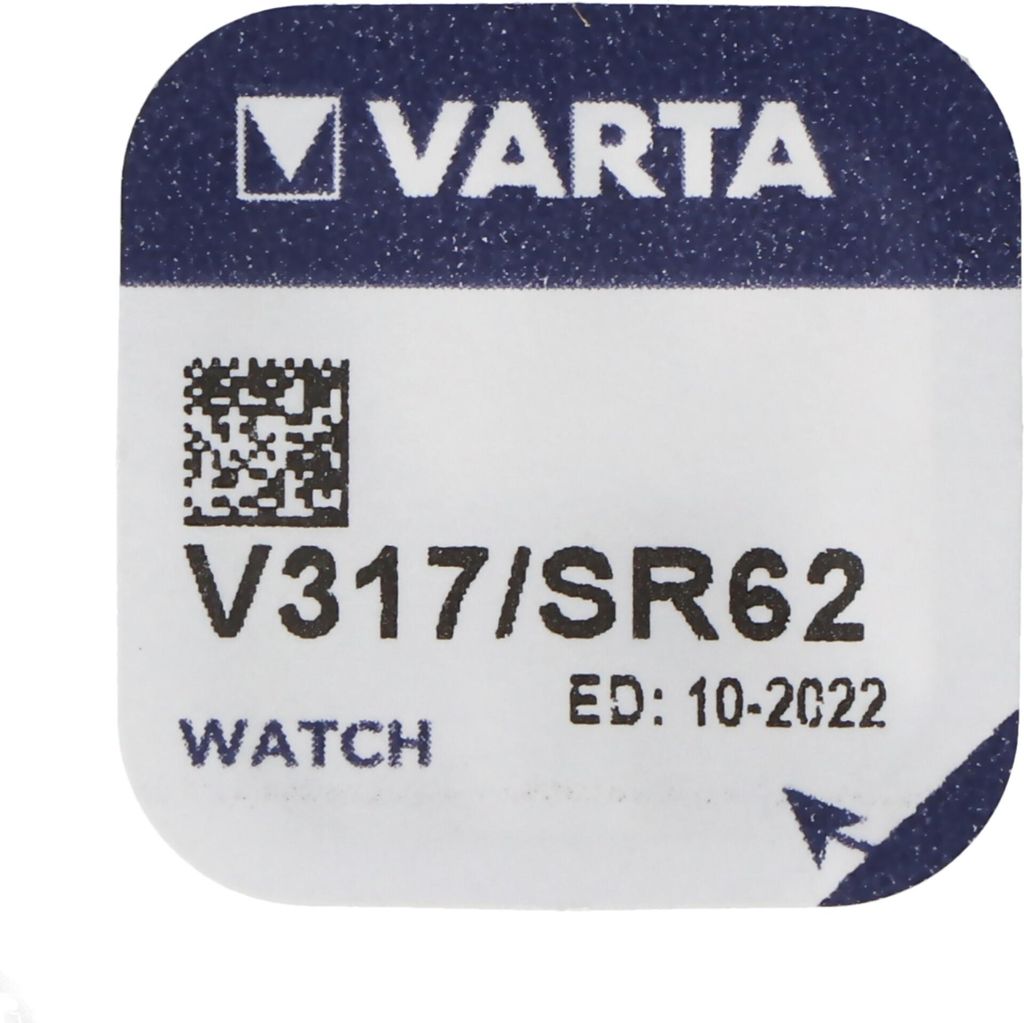 317, Varta V317, SR62, SR516SW Knopfzelle für Uhren etc. Produktbild 