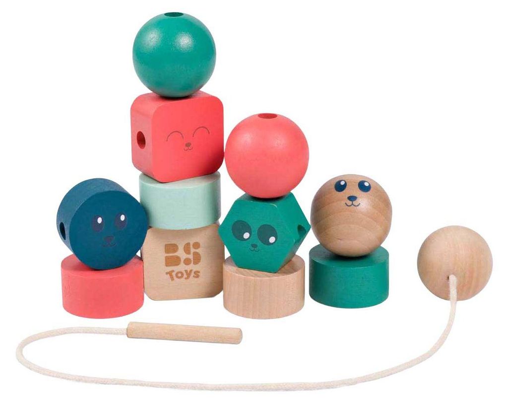 BS Toys, Holz-Fädelblöcke Smileys
