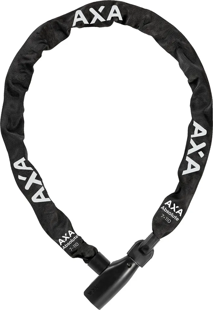 Chaîne antivol AXA Absolute 110/7 en acier trempé avec gaine textile
