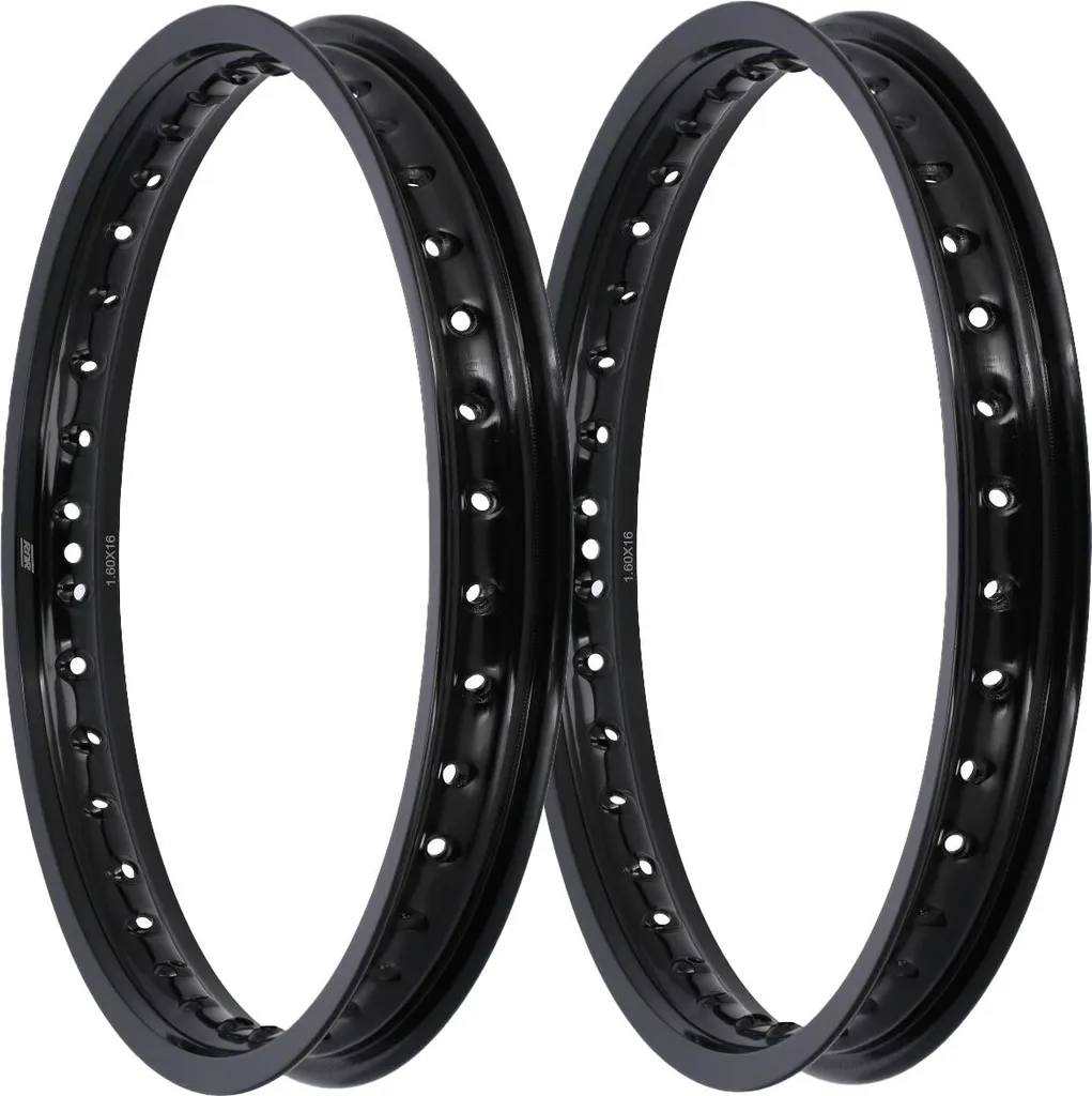 Jante 1,6x16 pouces alu noir Simson : fini la rouille sur vos roues S51