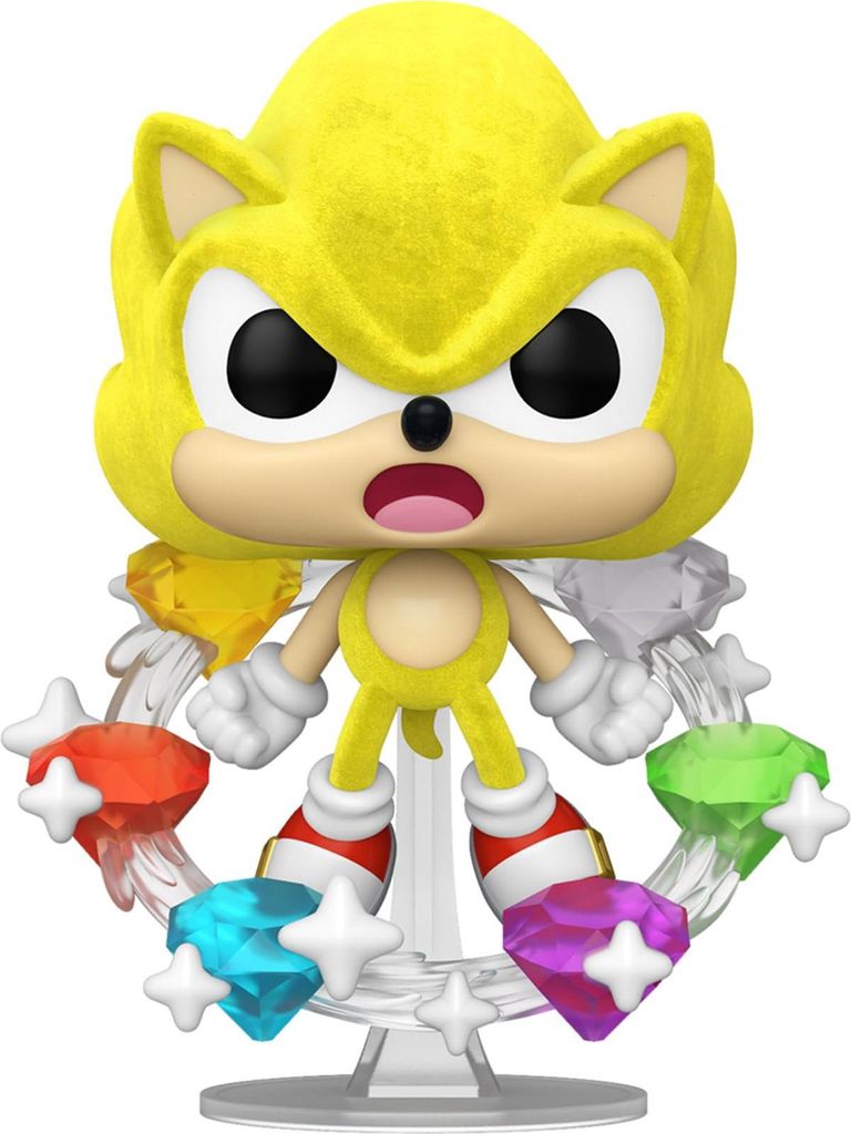 Funko POP Sonic 1059 Super Sonic with Emeralds Flocked Zdjęcie produktu 