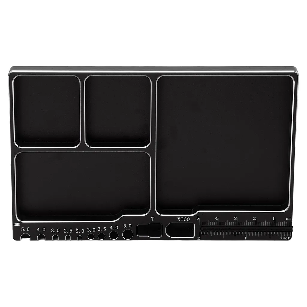 Vassoio Magnetico per Viti RC in Alluminio CNC - Organizer Riparazione