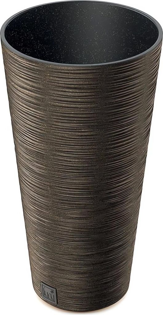 Prosperplast Blumentopf FURU SLIM Eco Wood Kaffee 25 cm Produktbild 