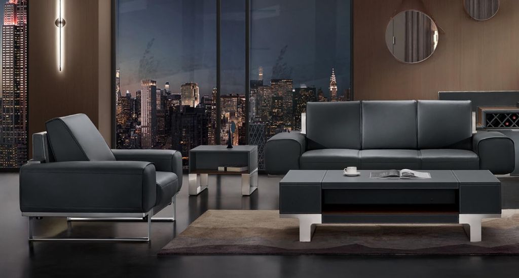 Design Sofa Sitz Polster Couch Gruppe Garnitur Möbel Leder 3 1 Sitzer Set Neu
