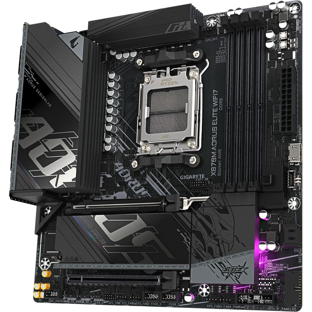 GIGABYTE X870M AORUS ELITE WIFI7, Mainboard Produktbild 