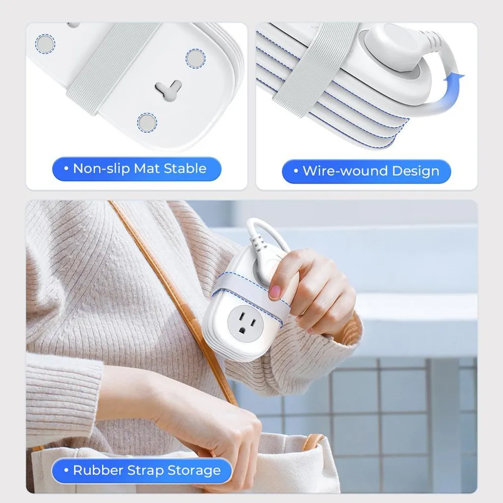 Multiprise de Voyage avec USB-C INF : Finissez-en avec le Manque de Prises - 4