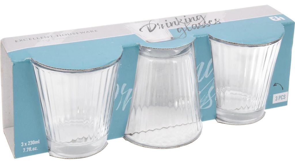 wassergläser mit stiel Blumig Gemustertes Wasserglas 2er-pack 270 Ml Creart artemest