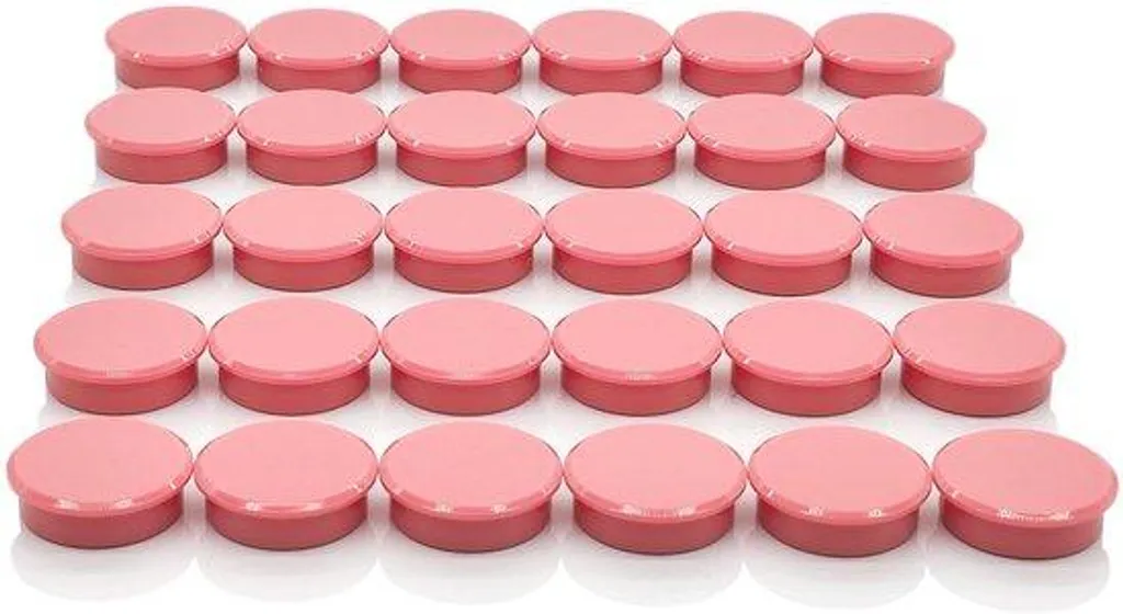 Aimants adhésifs puissants 30 pièces roses mini aimants ronds tableaux