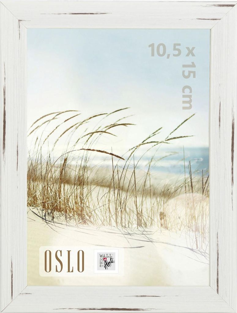 Bilderrahmen Holz Oslo weiß 10,5 x 15 cm Produktbild 