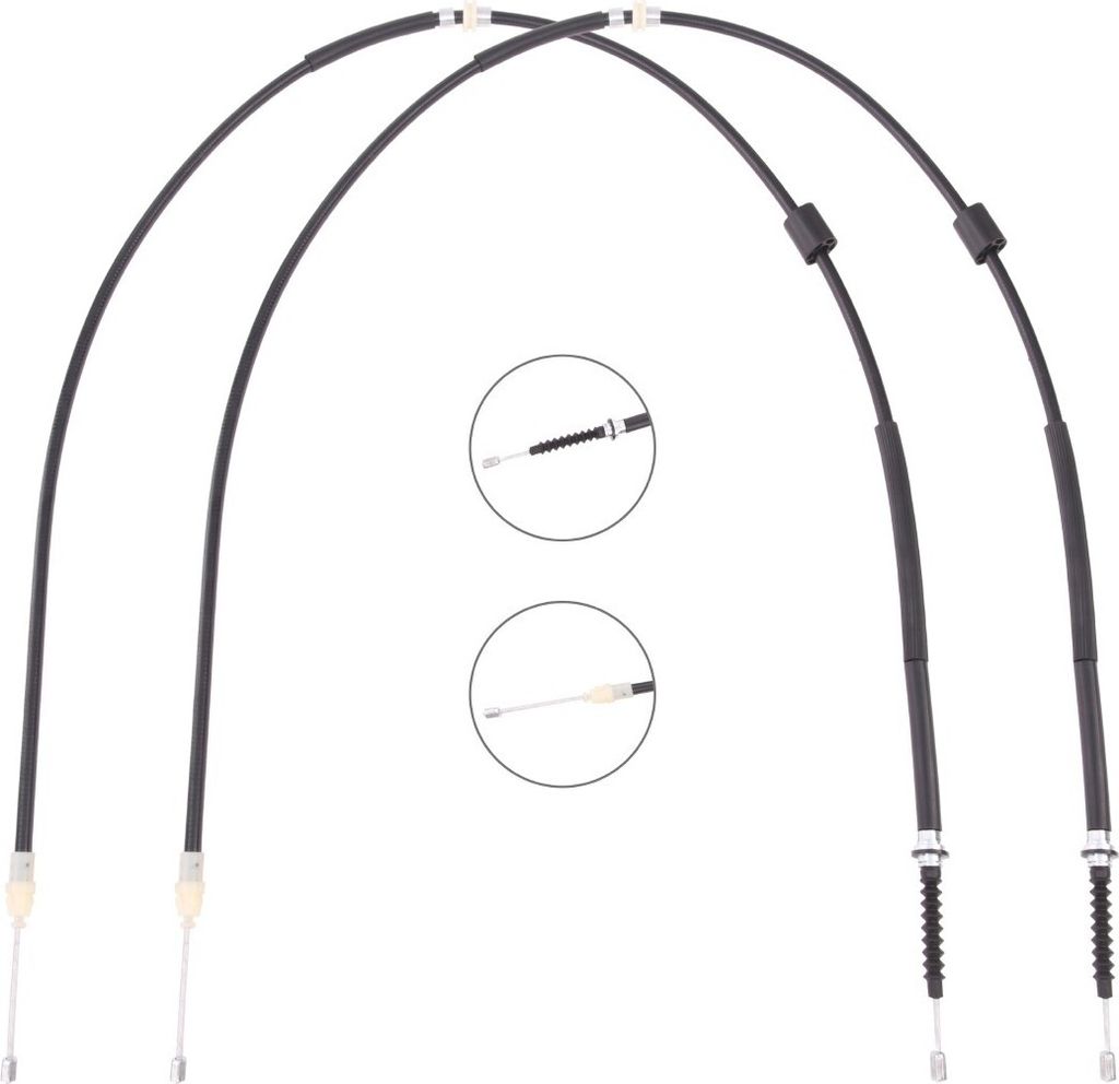 RIDEX Handbremsseil Seilzug Feststellbremse für FORD MONDEO III Kombi (BWY) Hinten 124C1119