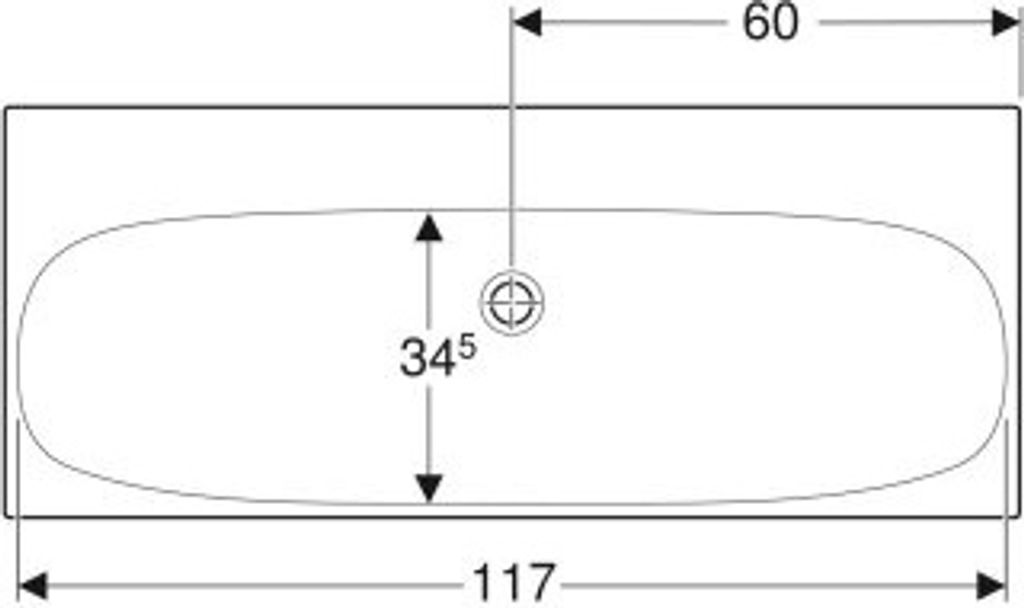Geberit 501880008 Acanto Waschtisch 120x48cm Produktbild 