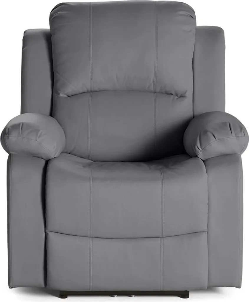 Fauteuil Relax Électrique Armand : Revêtement Simili Gris et Design Ergonomique