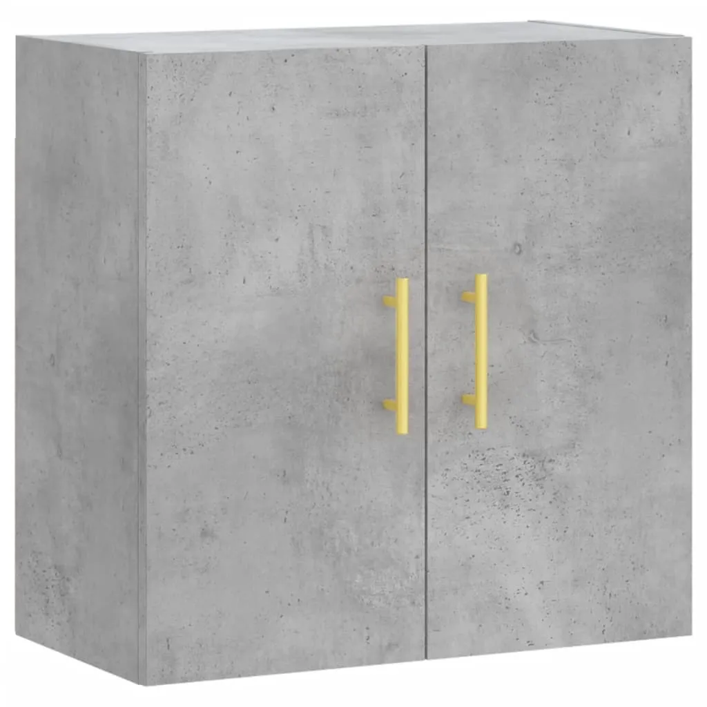 SYFAX™ Mobile Parete Grigio Cemento 60x31x60 cm Legno Multistrato