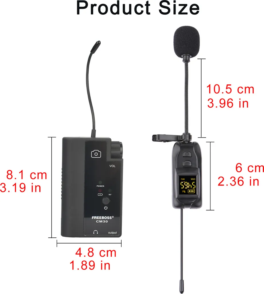 Microfono Lavalier Wireless Professionale: Cardioide per Vlog e Interviste - 5