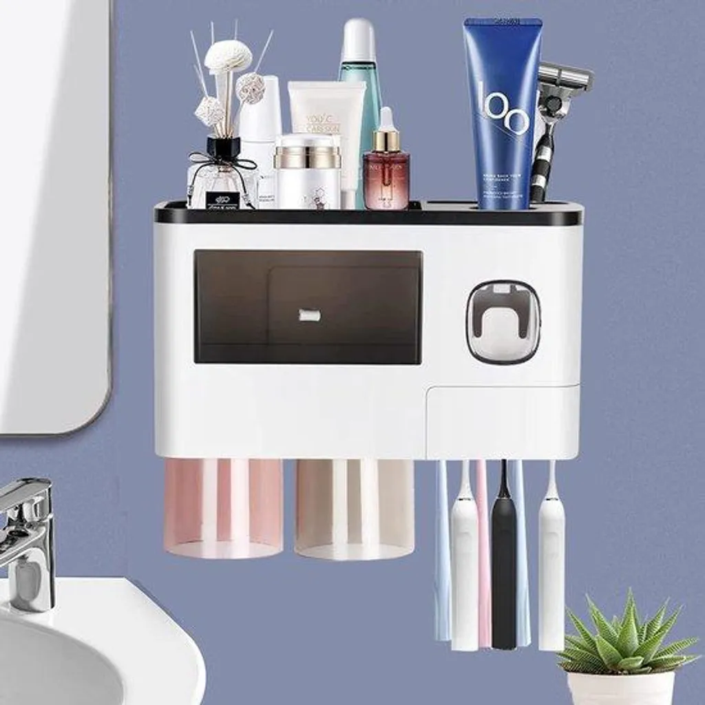 Distributeur automatique de dentifrice noir : fini le gaspillage à la maison