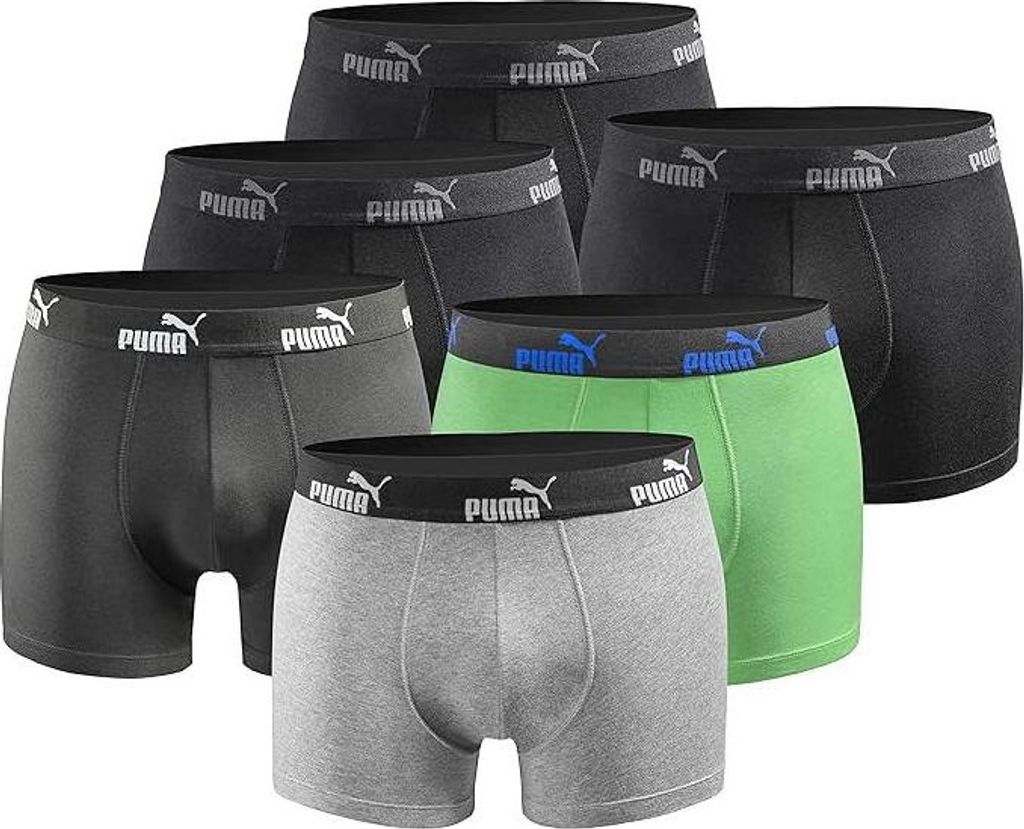 Puma Herren Boxershorts 6er-Pack - 701218254, Farbe:Grey Produktbild 