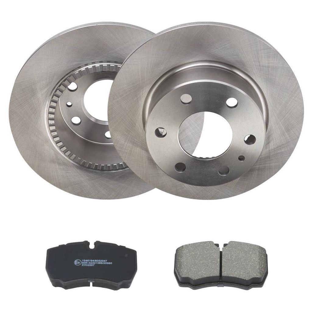2X Bremsscheiben + Bremsbeläge Hinten