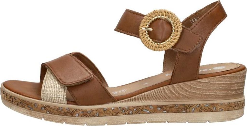 Remonte Sandalen Plat  Sandalen Plat - Cognac - Maat 37 Image du produit 