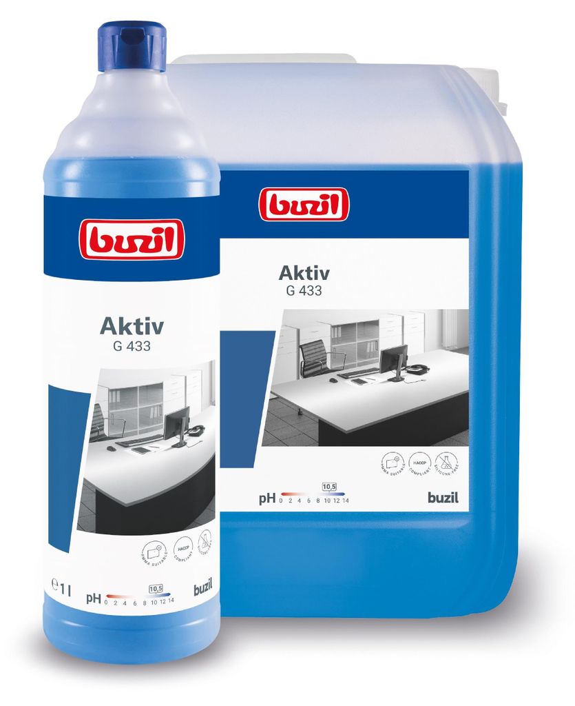 Buzil Aktiv G433 materialschonender Intensivreiniger 1l Produktbild 