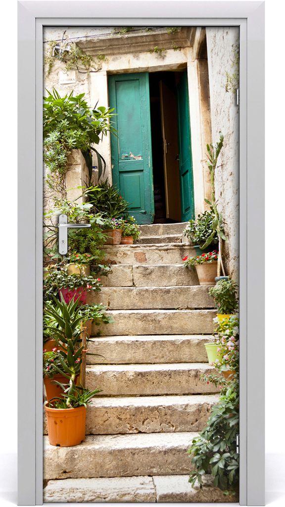 Tulup Türaufkleber 85x205 cm Dekorative Aufkleber Selbstklebend Wasserdichte Tapete Abnehmbar Schlafzimmer Wohnzimmer Wohnkultur - Türen Treppe a...