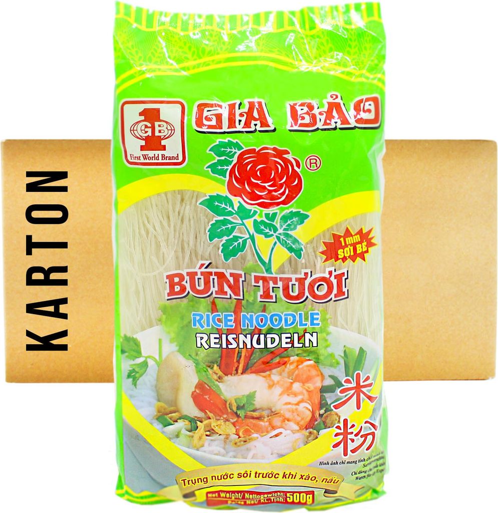 20x500g Gia Bao Bun Tuoi Reisnudeln 1mm Produktbild 